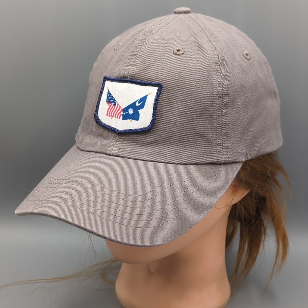 Imperial South Carolina USA Crossed Flags Strapback Hat Gray Golf Cap OSFA